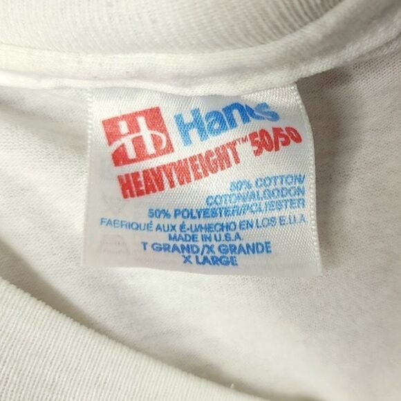 Baker City Bulldogs Cheerleaders T Shirt Vintage 90s Pep Club 50/50 Made In USA - Picture 8 of 9